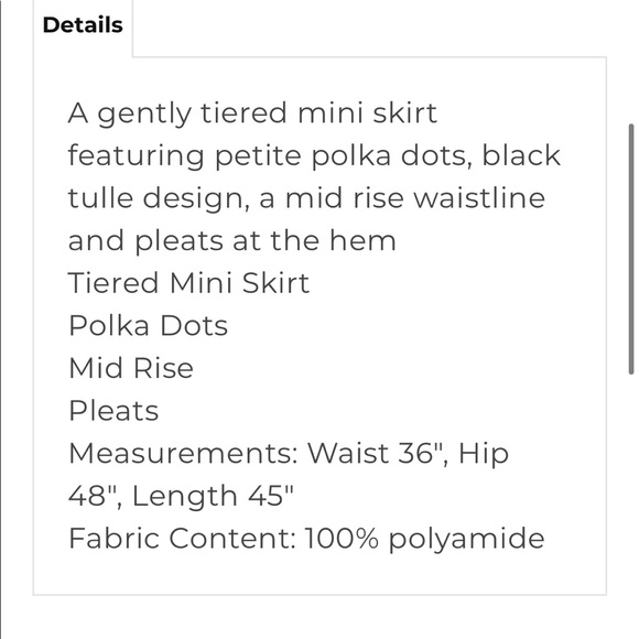 NEW • Ulla Johnson • Bristol Polka Dot Mini Skirt - Picture 3 of 3